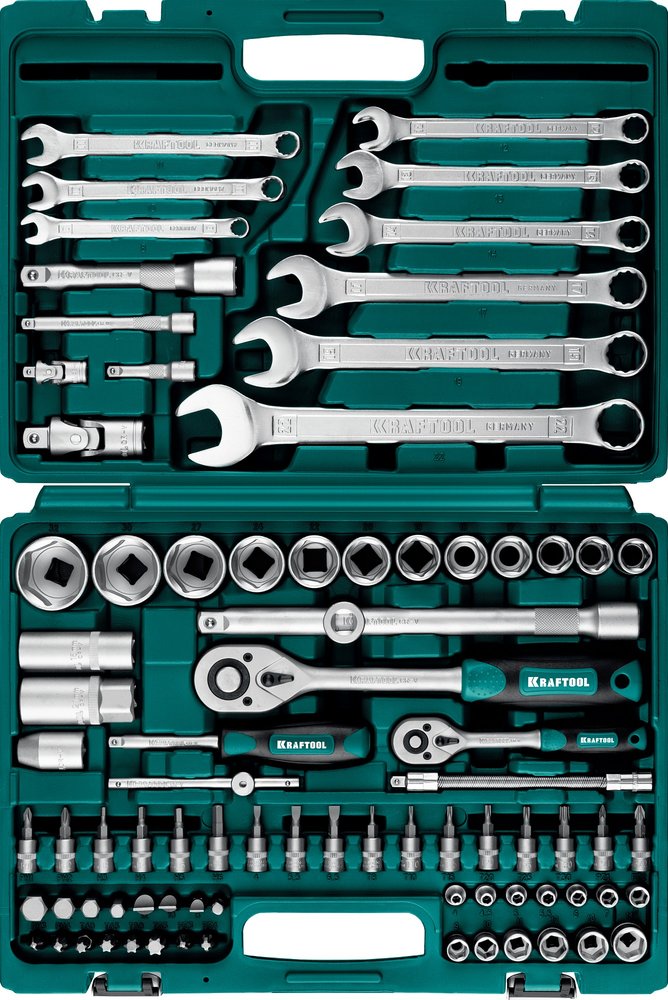 Универсальный набор инструмента KRAFTOOL X-Drive 82, 82 предм., (1/2'+1/4') 27887-H82_z03