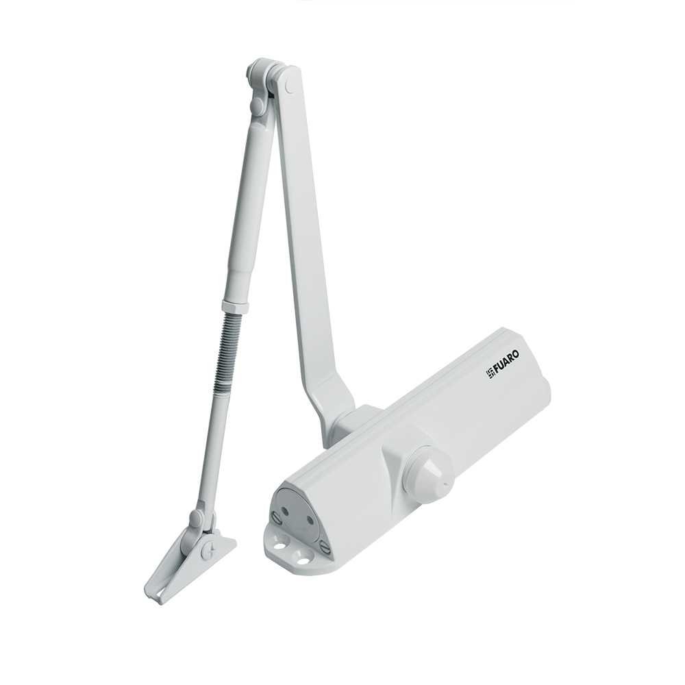 Дверной доводчик Fuaro DC20-5/TS-68 WH до 110 кг, белый 47847