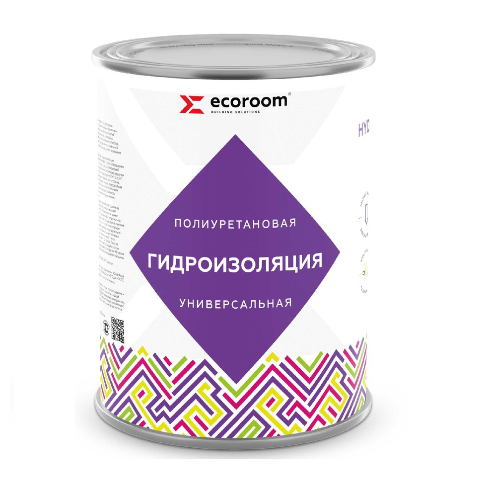 Полиуретановая универсальная гидроизоляция ECOROOM HYDRONEED, белый, 1 кг 443-1-1-Бел