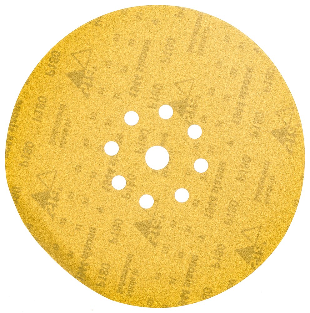 Шлифовальный круг на липучке ABRAFORM Giraffe ONE 225 мм, 9 отв., Р180 AF-GO-180