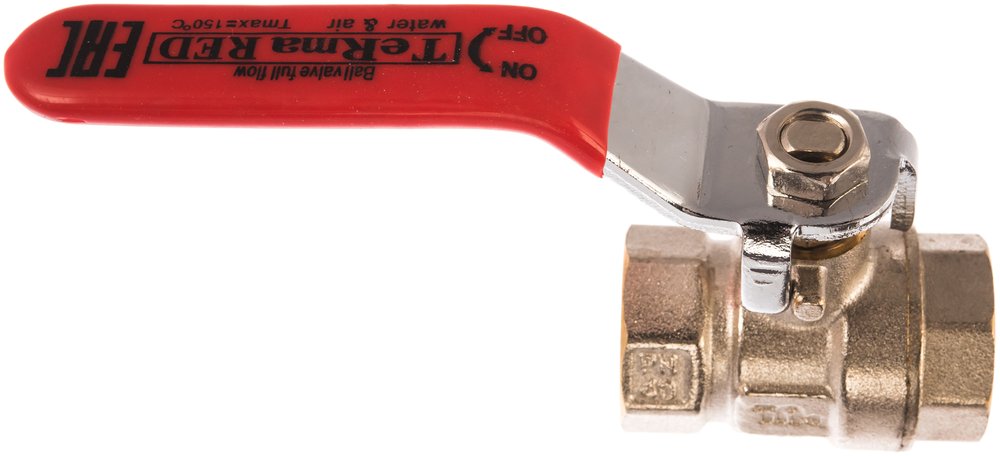 Шаровой кран Terma RED 1/2 в/в ручка 26111