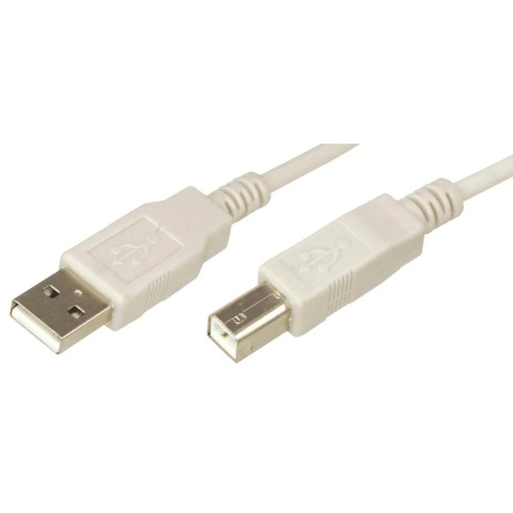 Кабель USB A 2.0 - USB B, М/М, 1.8 м, Rexant, сер, 18-1104