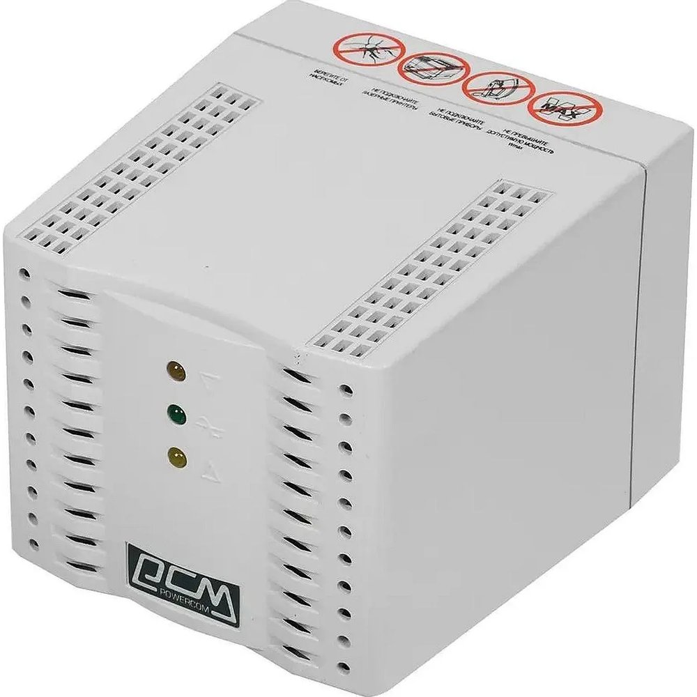 Стабилизатор напряжения Powercom TCA-2000 1000Вт 2000ВА белый