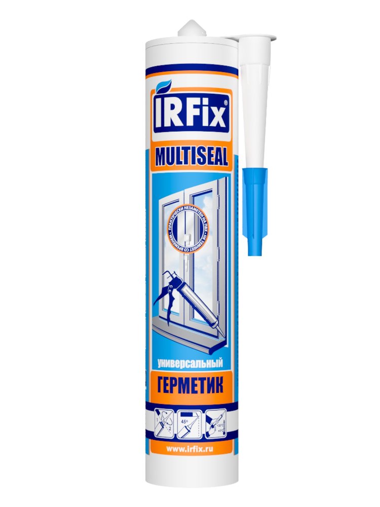 Силиконизированный синтетический герметик универсальный белый IRFIX MULTISEAL 310мл 20016