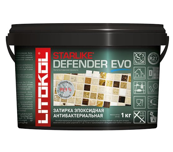 Эпоксидный состав для укладки мозаики LITOKOL STARLIKE Defender EVO S.225 TABACCO 485690002