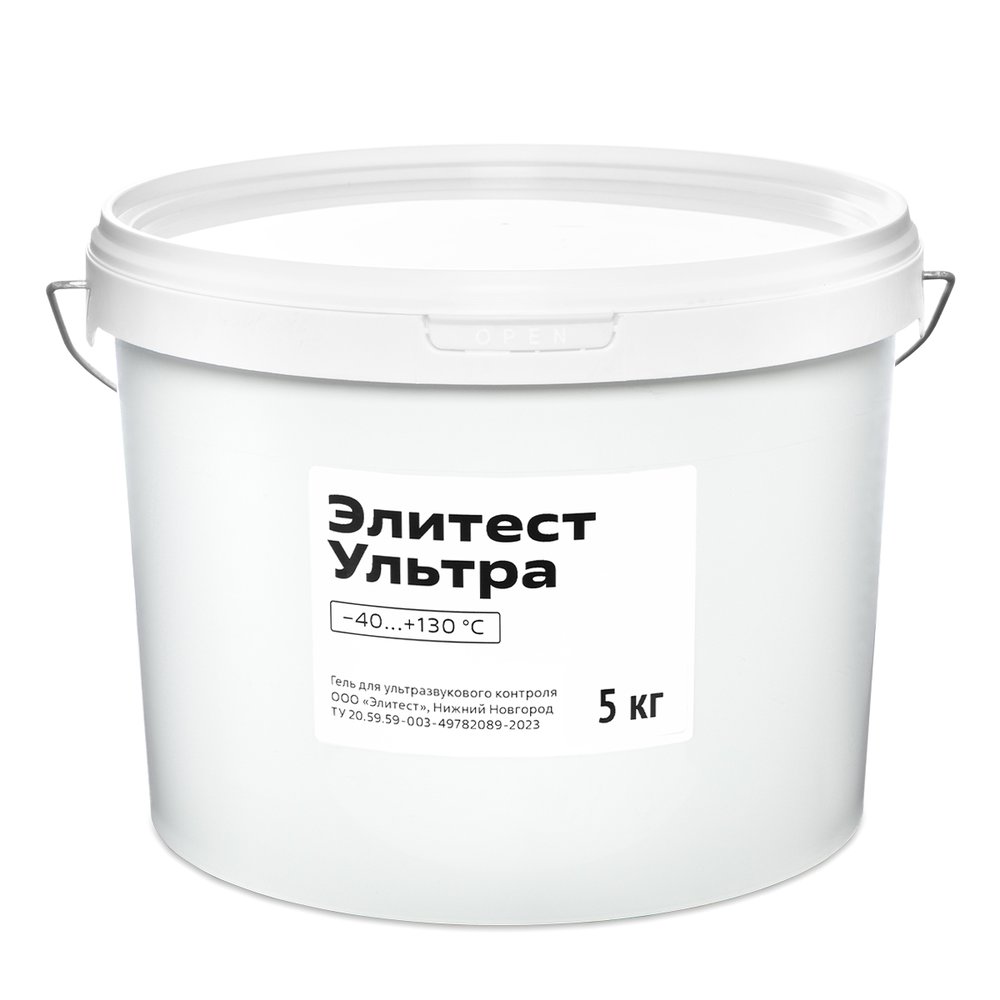 УЗК-гель Элитест Ультра для ультразвуковой диагностики −40...+130 °С (5 кг) 00151224-5