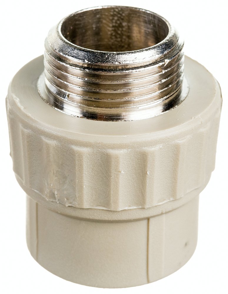 Муфта комбинированная с наружной резьбой VALFEX PP-R серая, 25 мм х3/4' 10130025Г 127-0362