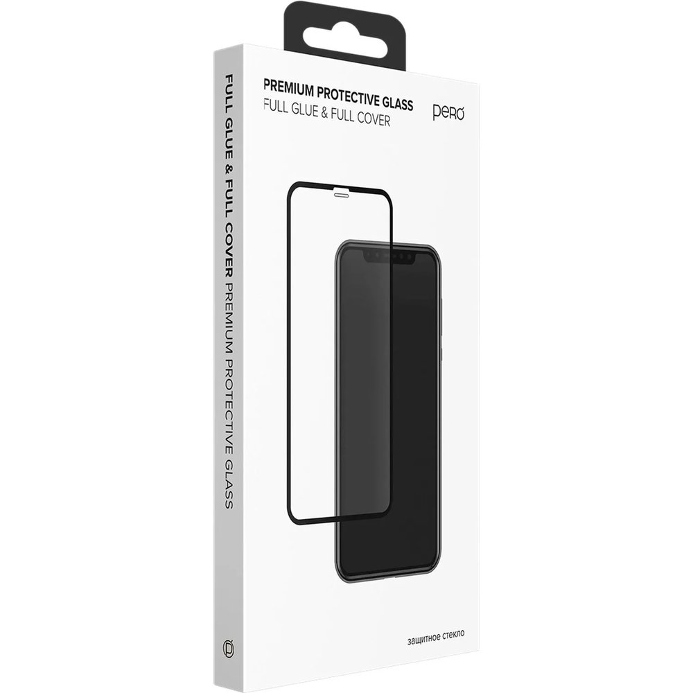 Защитное стекло PERO Full Glue для Samsung S25, черное