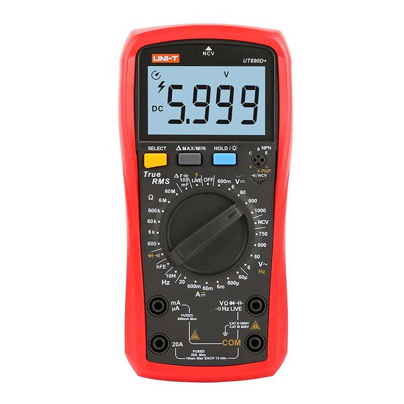 Универсальный цифровой мультиметр UNI-T UT890D+ 00-00002533