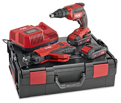Аккумуляторный шуруповерт для гипсокартона FLEX DW 45 18.0-EC M/2.5 Set 466824