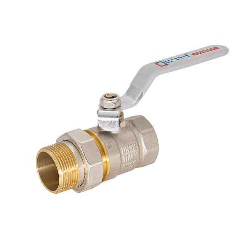 Шаровой кран СТМ СТАНДАРТ 1-1/4”, с накидной гайкой, рычаг CWAFM114
