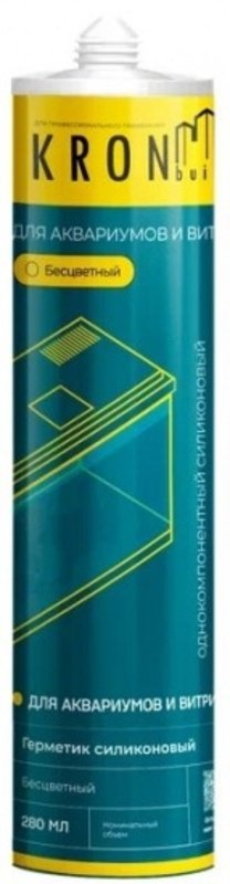 Герметик силиконовый Kronbuild для аквариумов и витрин черный 280 мл SAB30