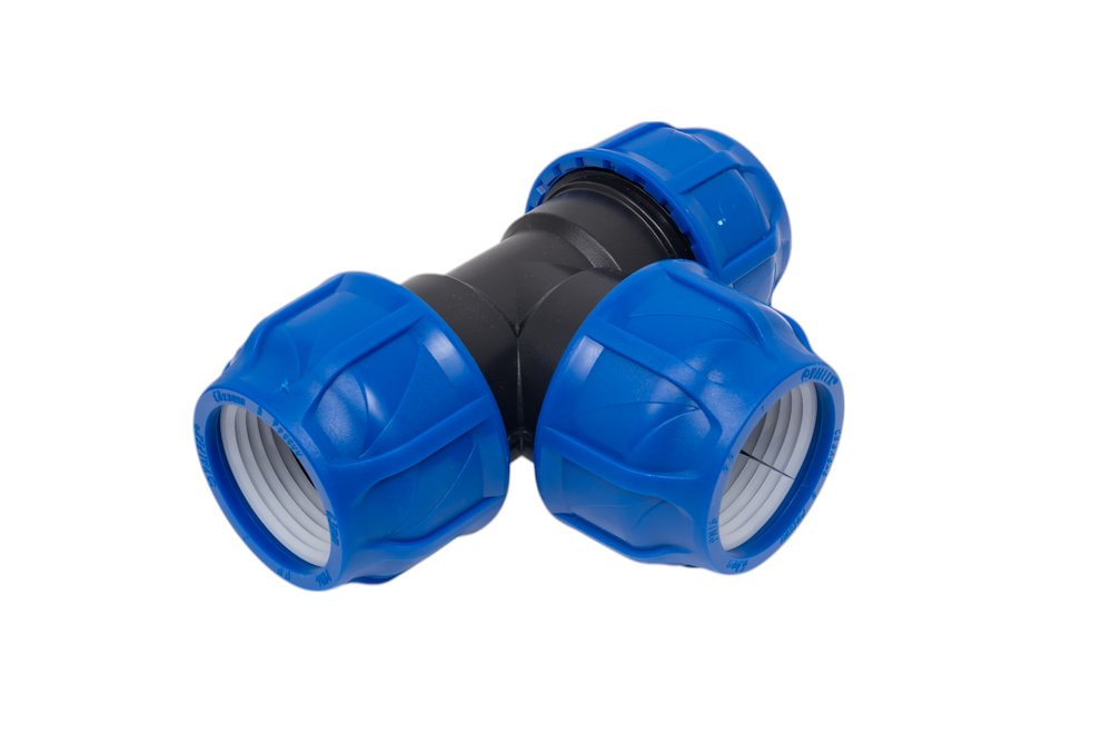 Компрессионный тройник VALFEX ПНД, 63-63-63 1210012636363