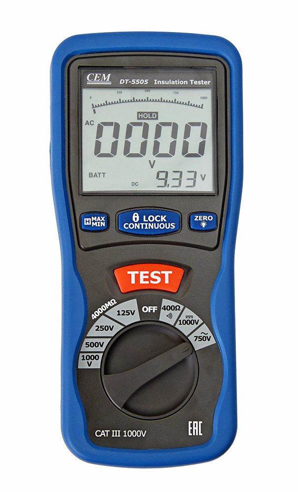 Цифровой тестер изоляции СЕМ DT-5505 481578
