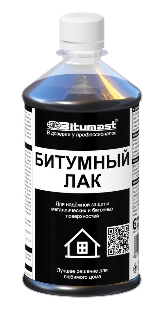 Битумный лак, 0.5 л Bitumast 4607952900288