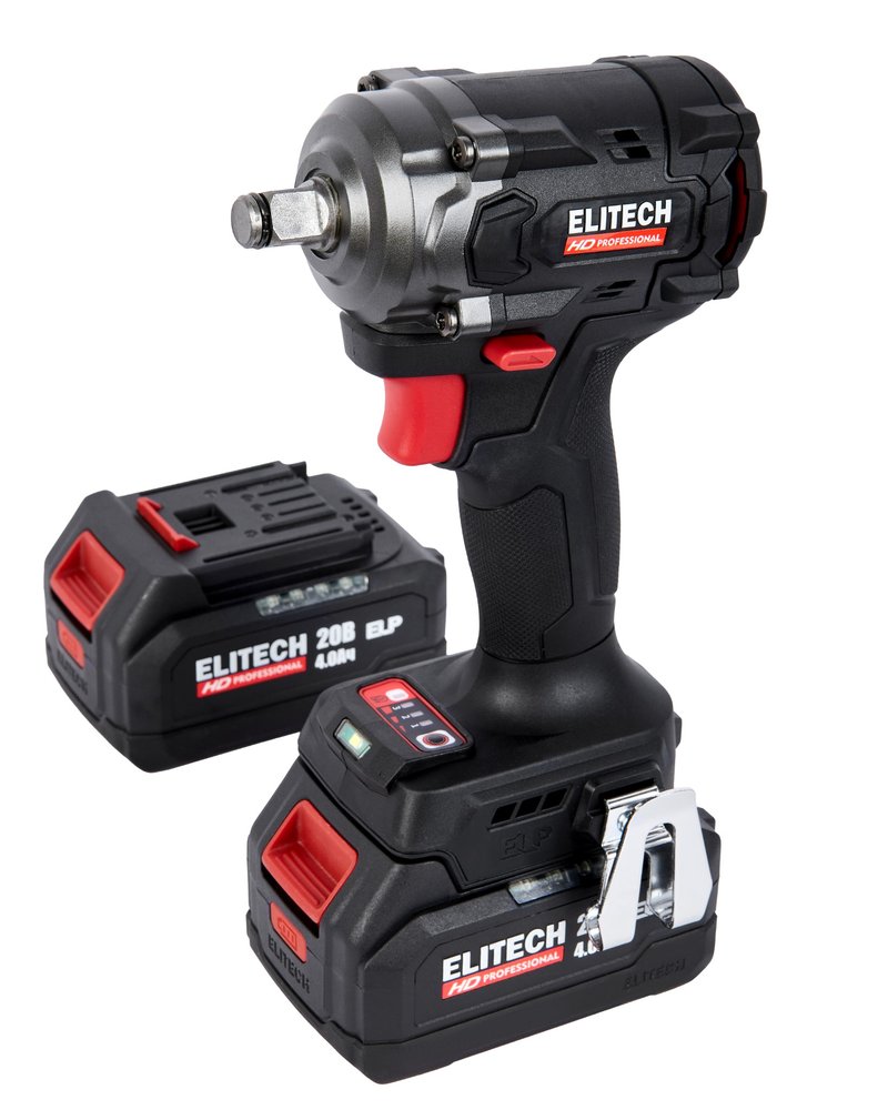 Аккумуляторный гайковёрт Elitech CW 2004SL (20В, 2х4Ач, 450Нм, М10-М20) HD 205738