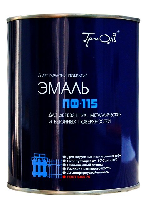Эмаль ТРИОЛЬ ПФ-115 желтая глянцевая 00018347