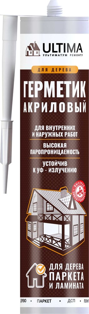 Акриловый герметик для дерева ULTIMA Орех 300 гр ULTО300