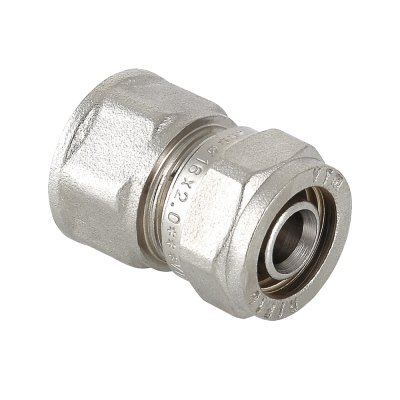 Обжимной соединитель с переходом на внутреннюю резьбу VALTEC 32х1 VTm.302.N.003206