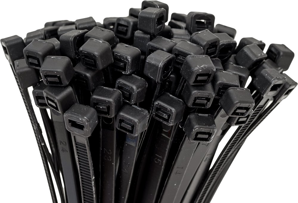 Нейлоновые стяжки Fortisflex КСС 5x160 мм, черный, 100 шт. 89905