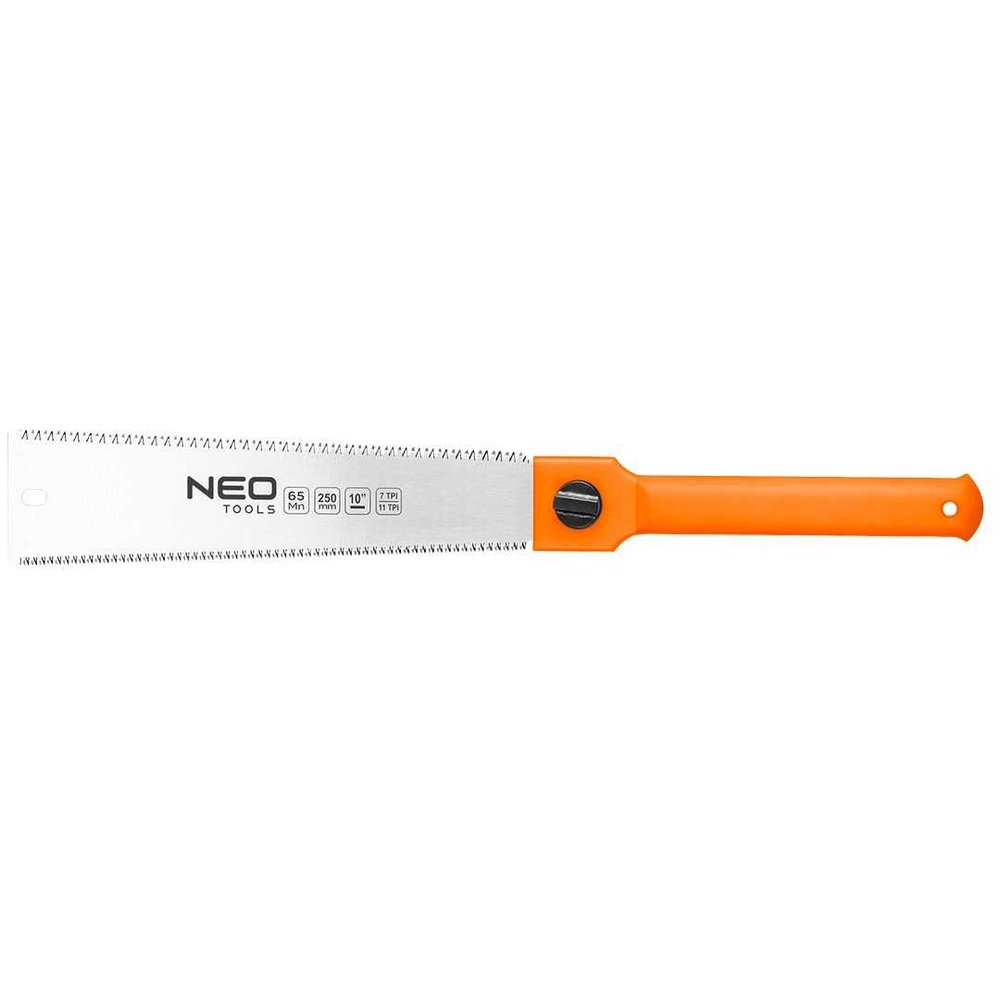 Японская пила для точной резки NEO TOOLS двусторонняя, 7 и 11 TPI 44-612