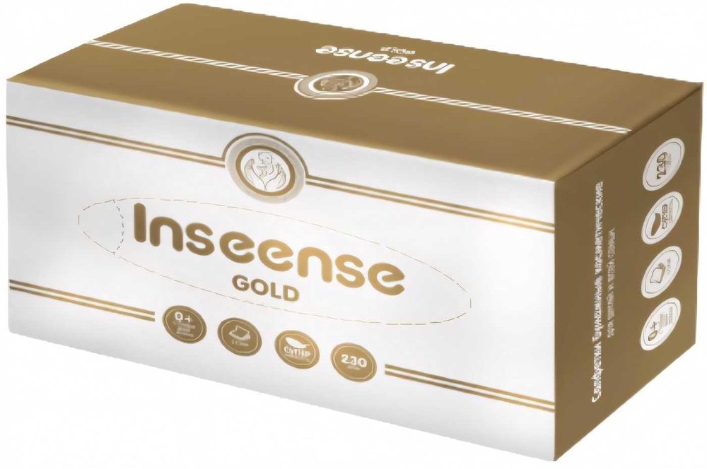 Бумажные белые салфетки INSEENSE 2 слоя, 230 шт, картонная коробка Ins230sa