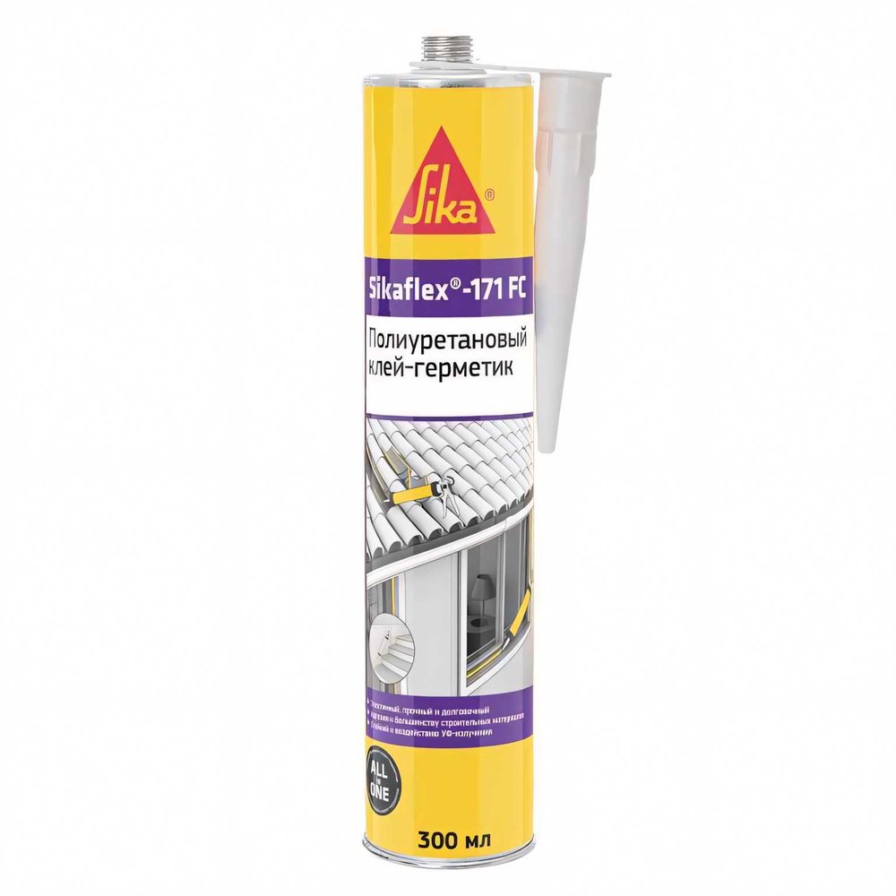 Эластичный полиуретановый клей-герметик SIKA Flex-171 FC серый Картридж 300мл. 752492
