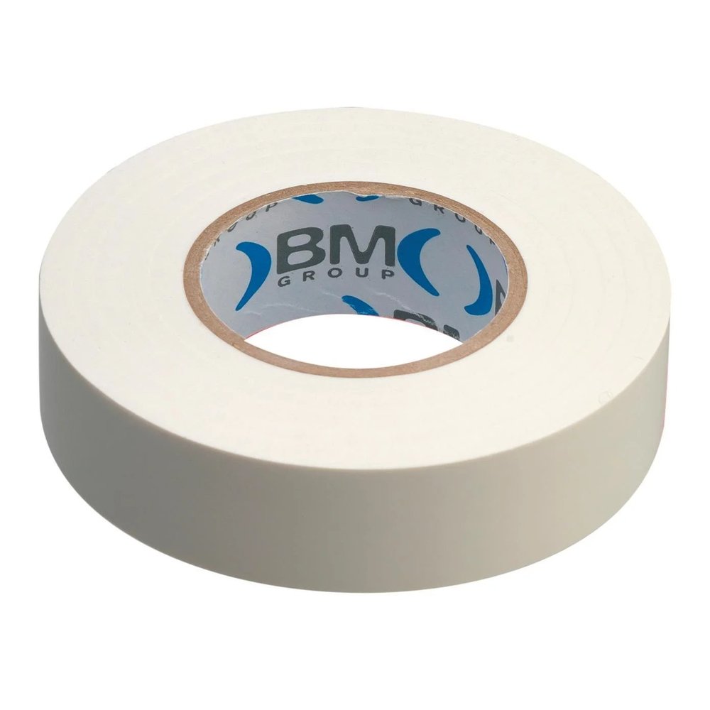 Изолента BM Group ПВХ, 15 мм x 25 м, цвет белый BM-ESB1525BI
