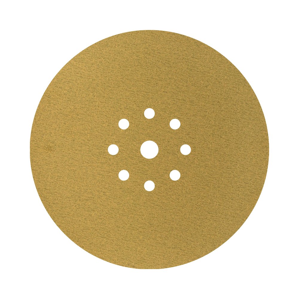 Шлифовальный круг на липучке ABRAFORM Giraffe GOLD 225 мм, 9 отв., Р120 AF-GG-120