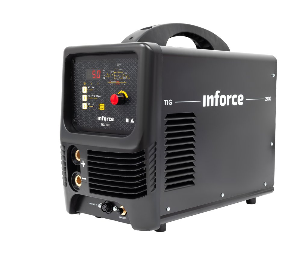 Аргонодуговой сварочный инвертор (200 А, поджиг HF, Pulse, ПВ 75%) Inforce TIG-200 04-08-04