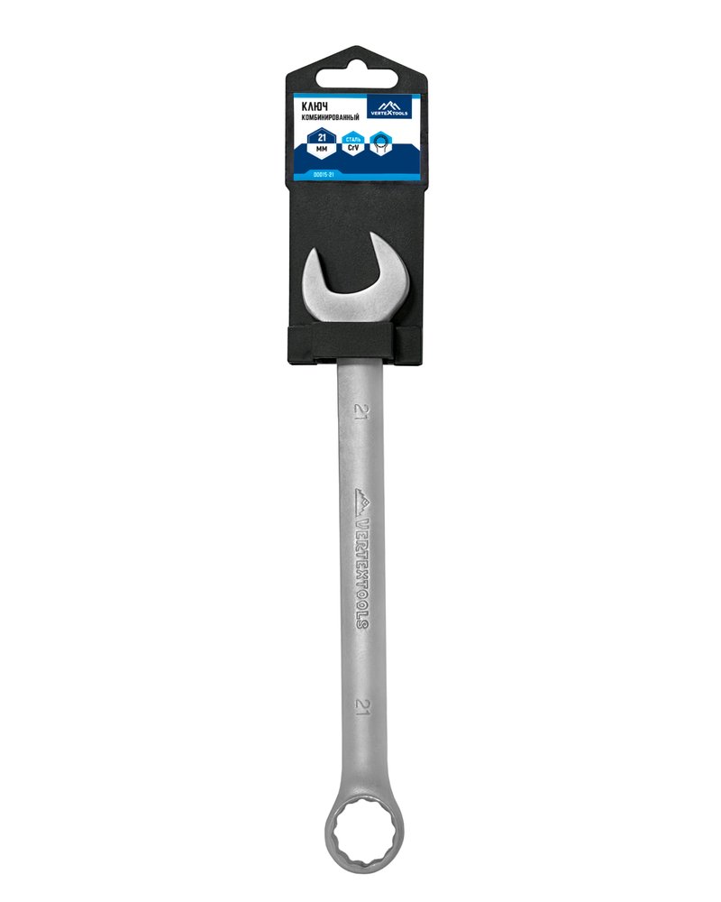 Комбинированный ключ vertextools 21 мм, матовый 00015-21