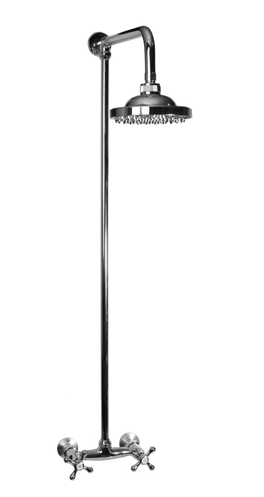 Смеситель для душа stOmega Omega, 1/2', керамика, крест, стационарный 2408