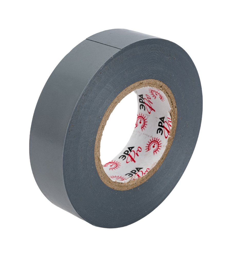 Изолента ЭРА PRO150GREY ПВХ, профессиональная, 19 мм х 20 м х 150 мкм, серая Б0057287