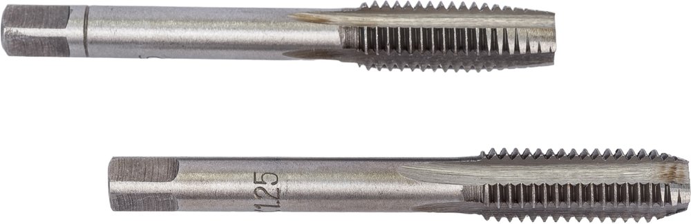 Метчик в пластиковом футляре ЭВРИКА M08x1,25 2шт ER-00812M