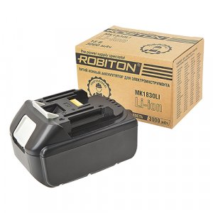 Аккумулятор MK1830LI (18 В, 3 Ач) для электроинструментов Makita Robiton 15887