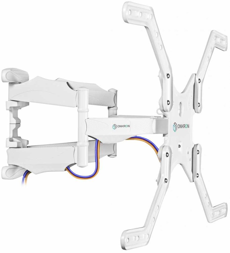 Наклонно-поворотный кронштейн для телевизора 40-75 ONKRON M5 White M5W