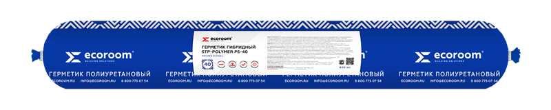 Гибридный герметик ECOROOM PS-40 серый, 600 мл Е-Герм-3829/600