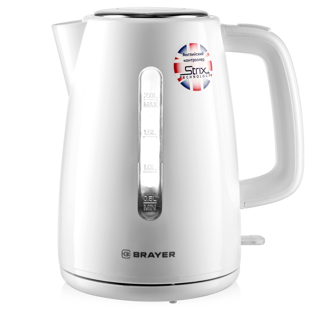 Электрический чайник BRAYER 2 л, STRIX BR1058WH