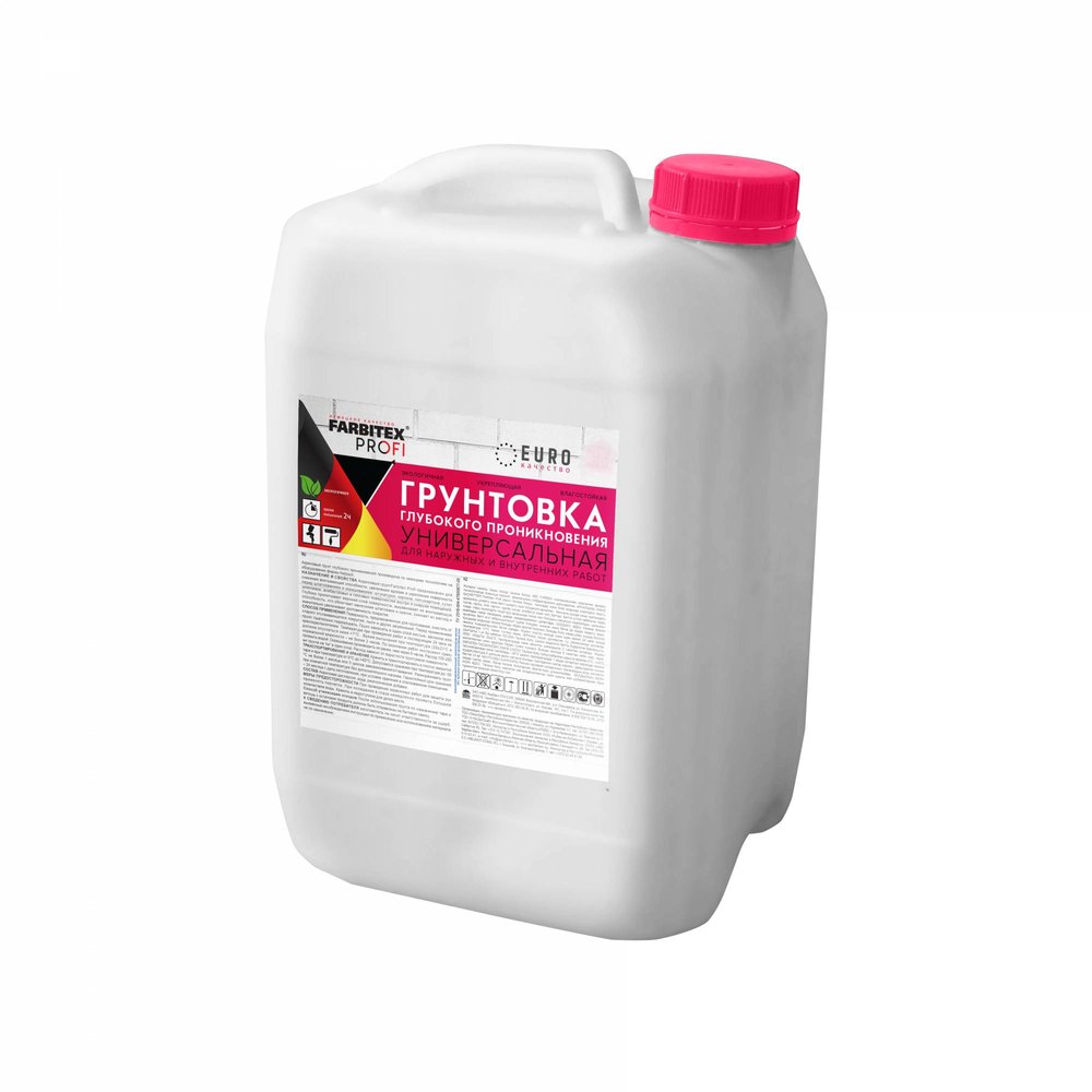 Грунтовка FARBITEX ПРОФИ (акриловая, глубокого проникновения, 10 кг) 4300002310