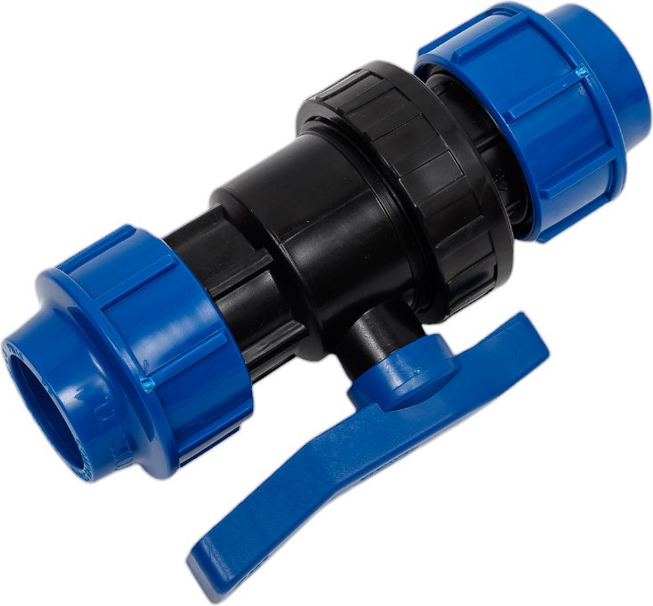 Компрессионный кран для ПЭ труб LAMMIN 50 Lm34101050050