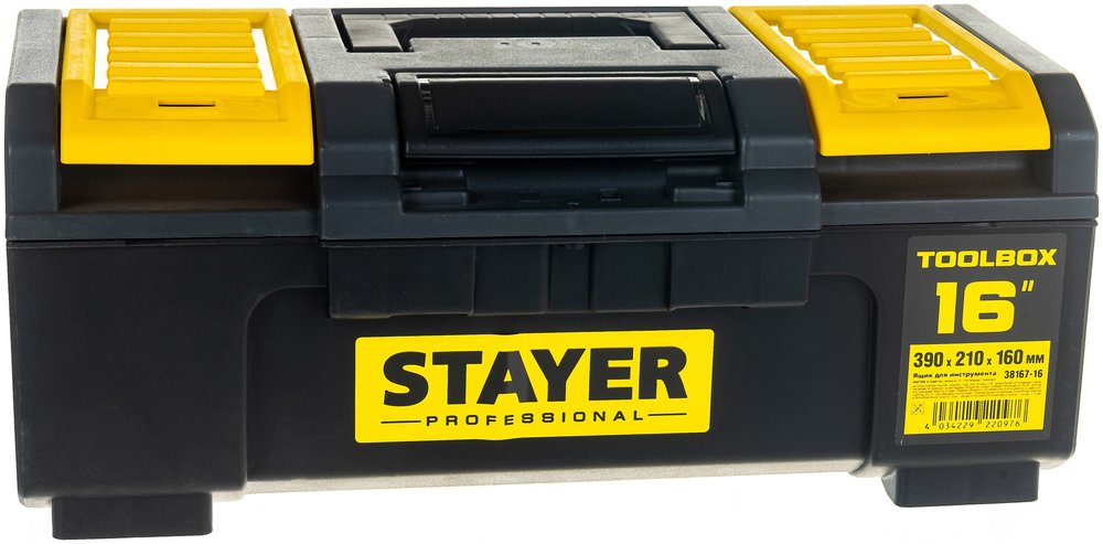 Ящик для инструмента STAYER TOOLBOX-16 пластиковый, Professional 38167-16