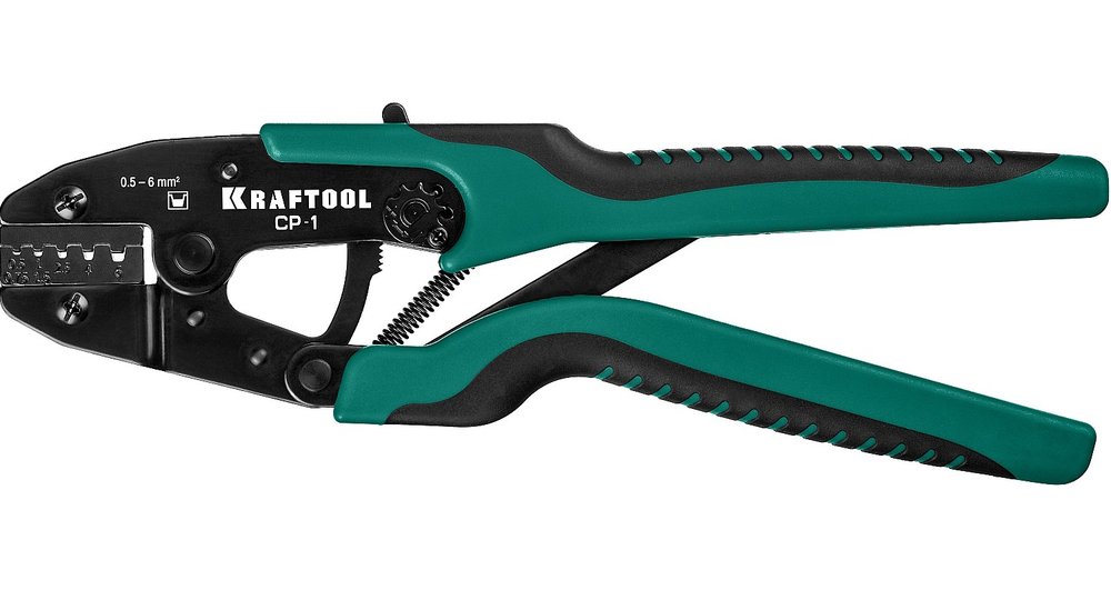 Пресс-клещи KRAFTOOL CP-1 для втулочных наконечников, 0.5 - 6 мм2, 45461-1