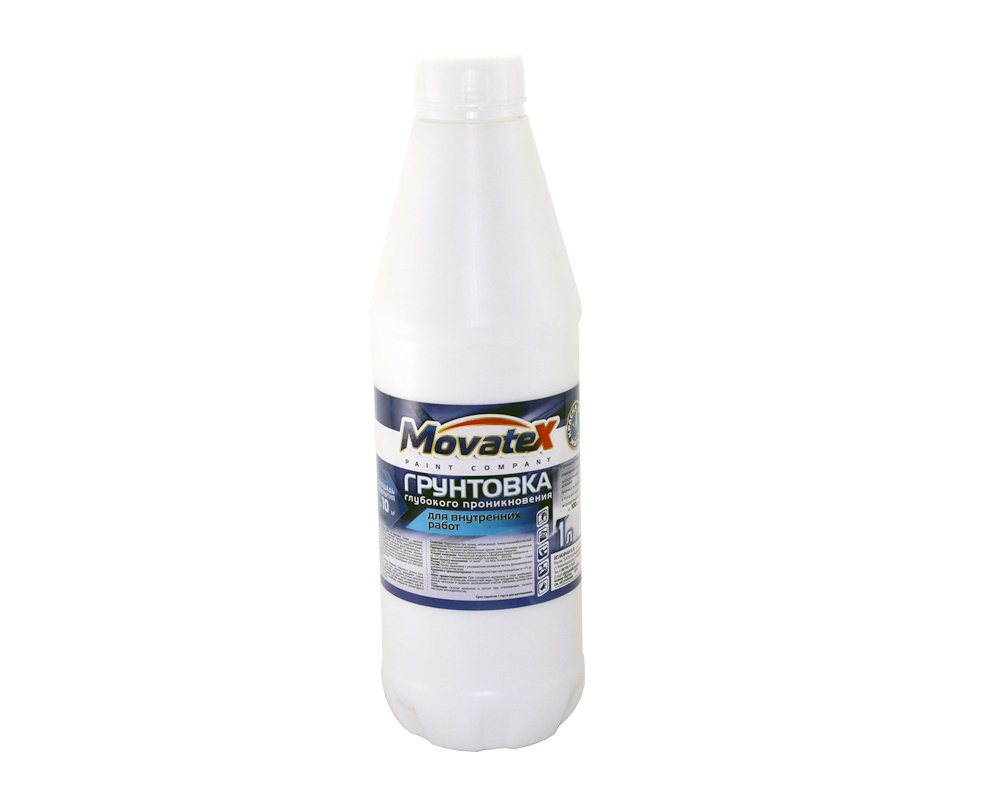 Грунтовка для внутренних работ Movatex 1 л Т02293