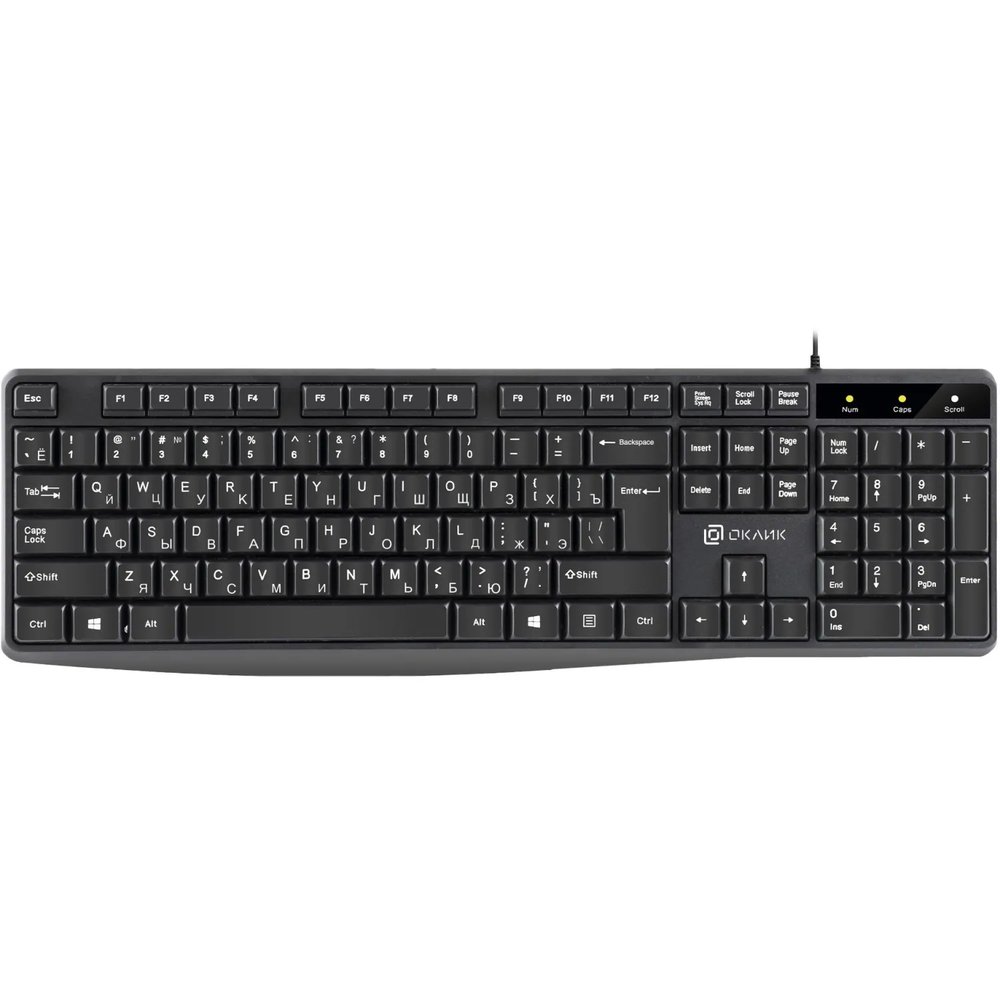 Клавиатура Oklick 145M черный USB (1659983)