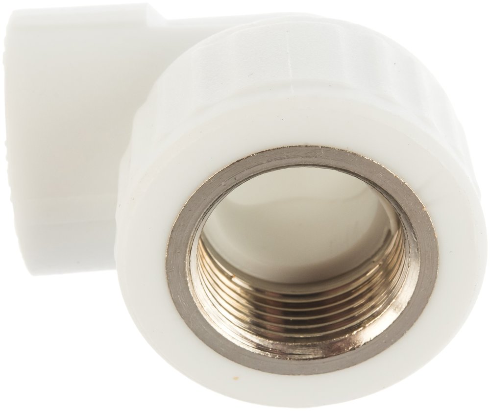 Комбинированный угольник VALFEX PP-R белый, 25х3/4 дюйма ВР 10125025 127-0589