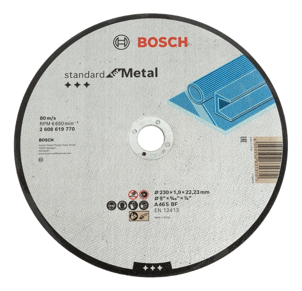 Отрезной круг Standard For Metal 230x1.9 мм Bosch 2608619770