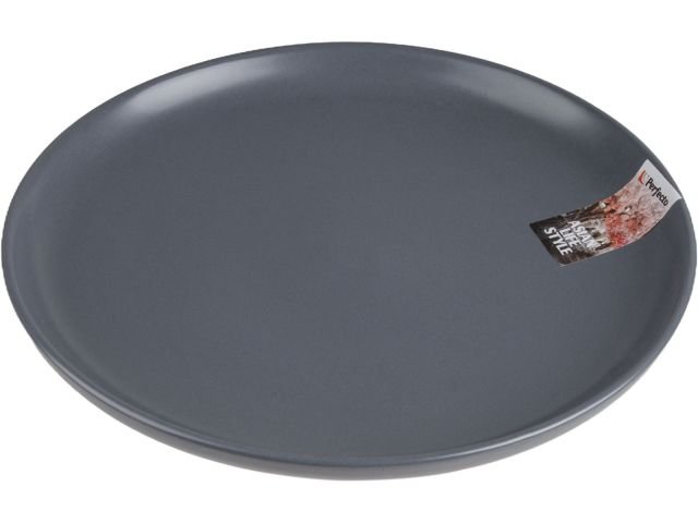 Тарелка PERFECTO LINEA десертная, керамическая, 20.5 см, серия ASIAN, серая 17-142024