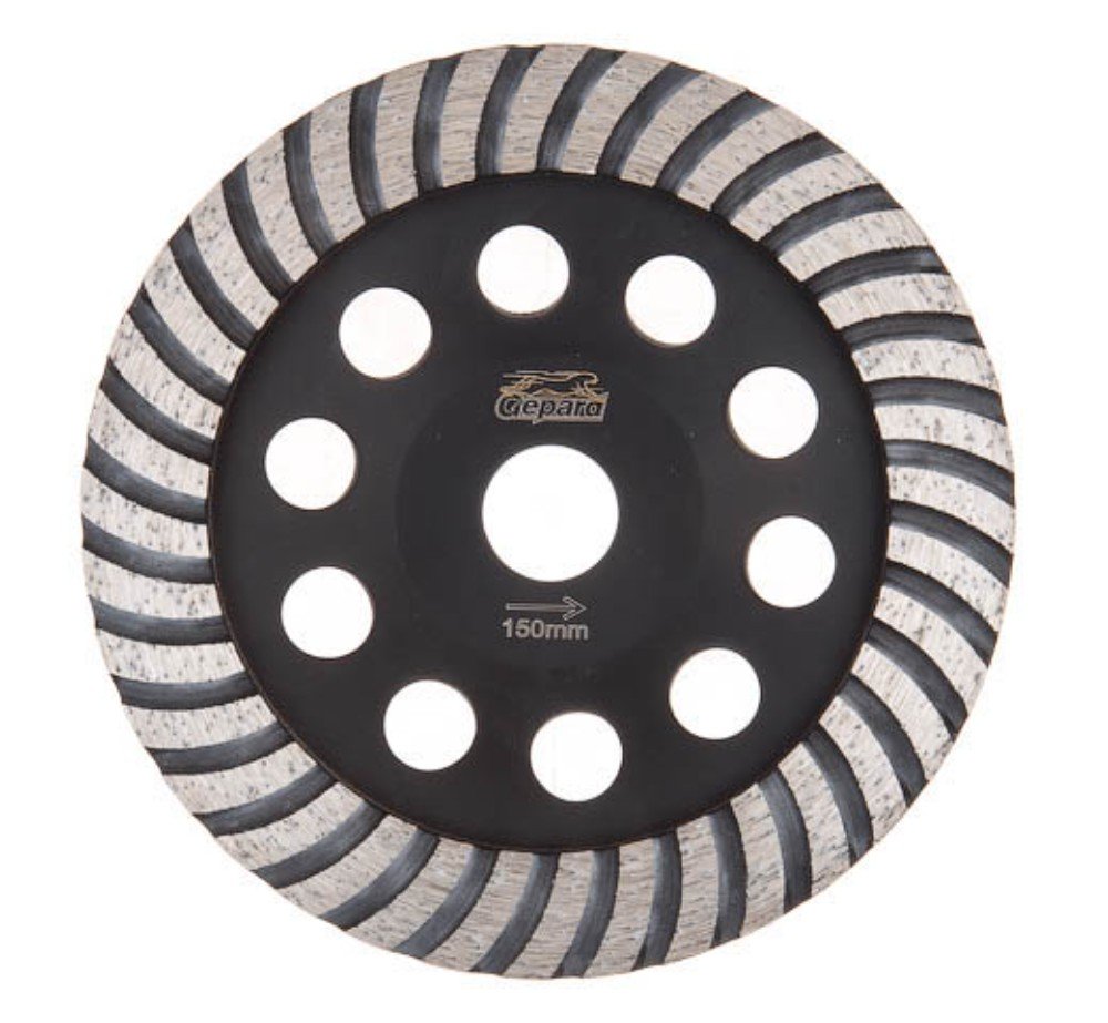 Чашка алмазная шлифовальная Turbo 150x22.2 мм Gepard GP0806-150