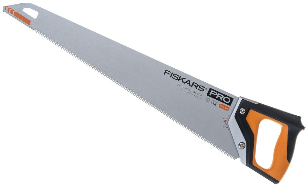 Ножовка по дереву Fiskars PowerTooth 550 мм 9 зубьев на дюйм 1062917