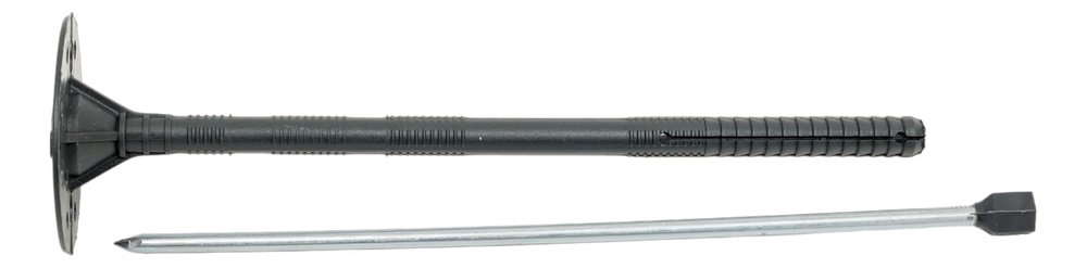 Дюбель для теплоизоляции с оц.гвоздем и термоголовкой INTERFIX 10х220, 200 шт 28985
